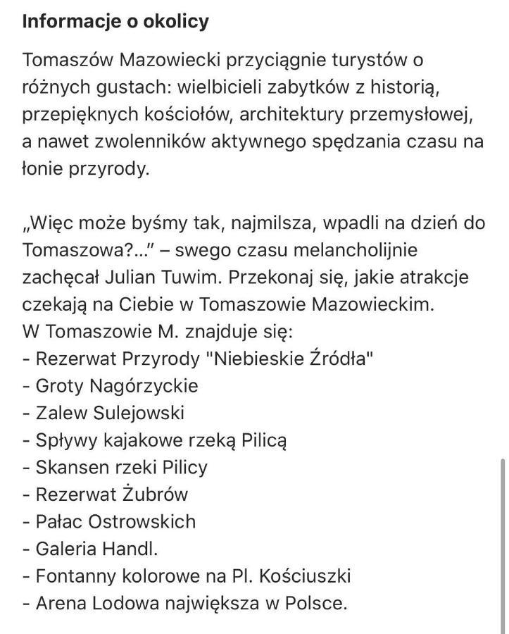 דירות Tomaszów Mazowiecki Europa22 Superior מראה חיצוני תמונה